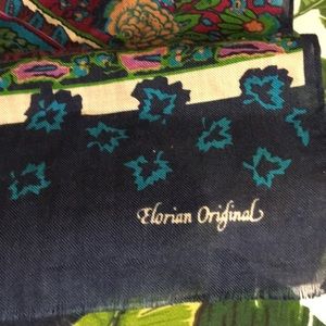 Elorian Original scarf 52X 9 Navy/ Cranberry/Teall